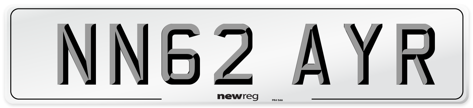 NN62 AYR Number Plate from New Reg